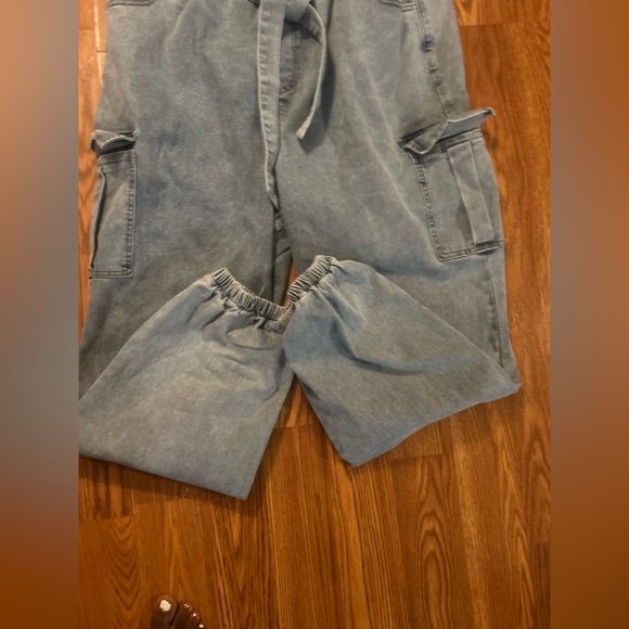 White Tank Top and Blue Cargo Pants one piece. - Picture 8 of 8